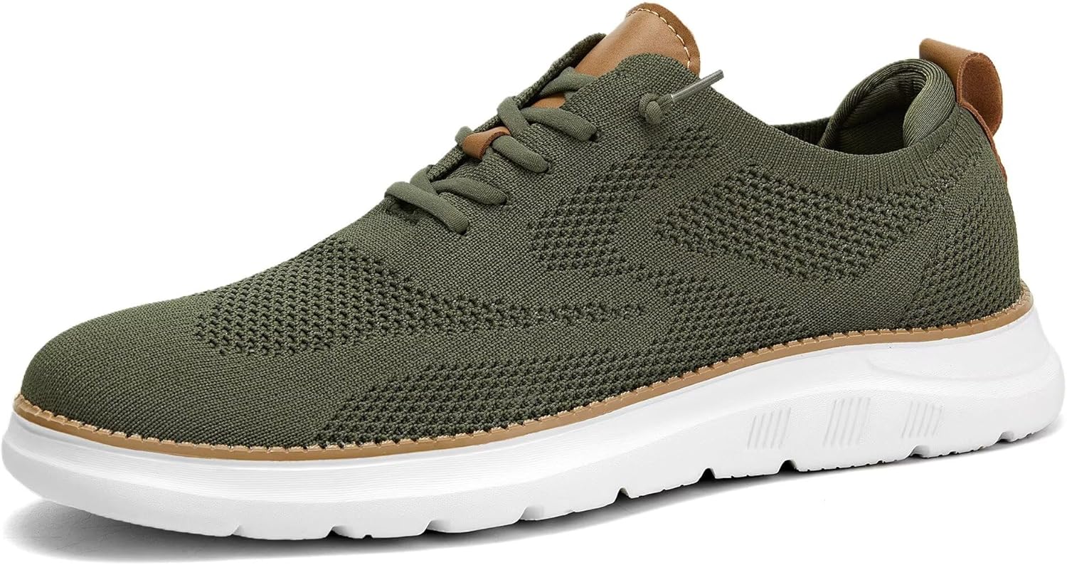 Mens Casual Dress Oxfords Shoes Fashion Mesh Business Walking Work Slip on Sneakers Comfortable Lightweight Soft Sole